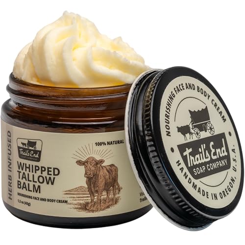 Handmade Whipped Tallow Balm - Unscented - Grass Fed & Finished -...