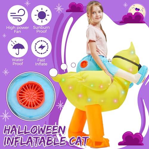 Disfraz inflable infantil con luces LED verano miniatura 6