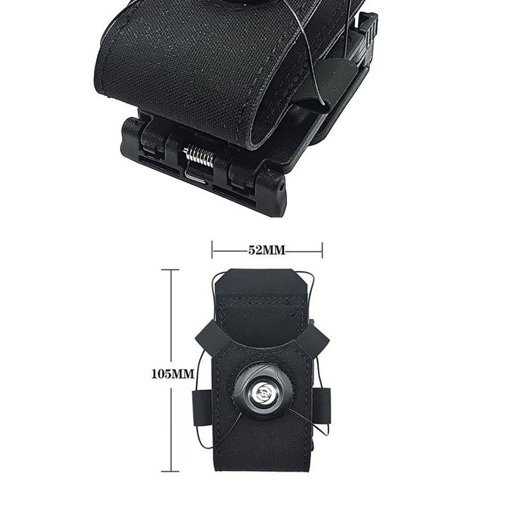 Estuche Fijo para Grabadora con Clip Universal para el Panel Posterior para Cinturón, con Reversa Rápida y Antivibración, B