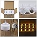 VETOUR 24pcs Tea Lights Candles Battery Operated: Realistic LED Flickering Flameless Tea Lights Steady Battery Long Lasting Fake Candles Decoration for Party and Craft Ideas