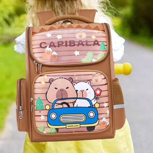 Sac à dos capybara grand format et imperméable pour l'école maternelle - 3