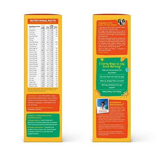 Image of Yogabar Cornflakes Original Healthy Crunchy Breakfast cereals with Probiotics 425g