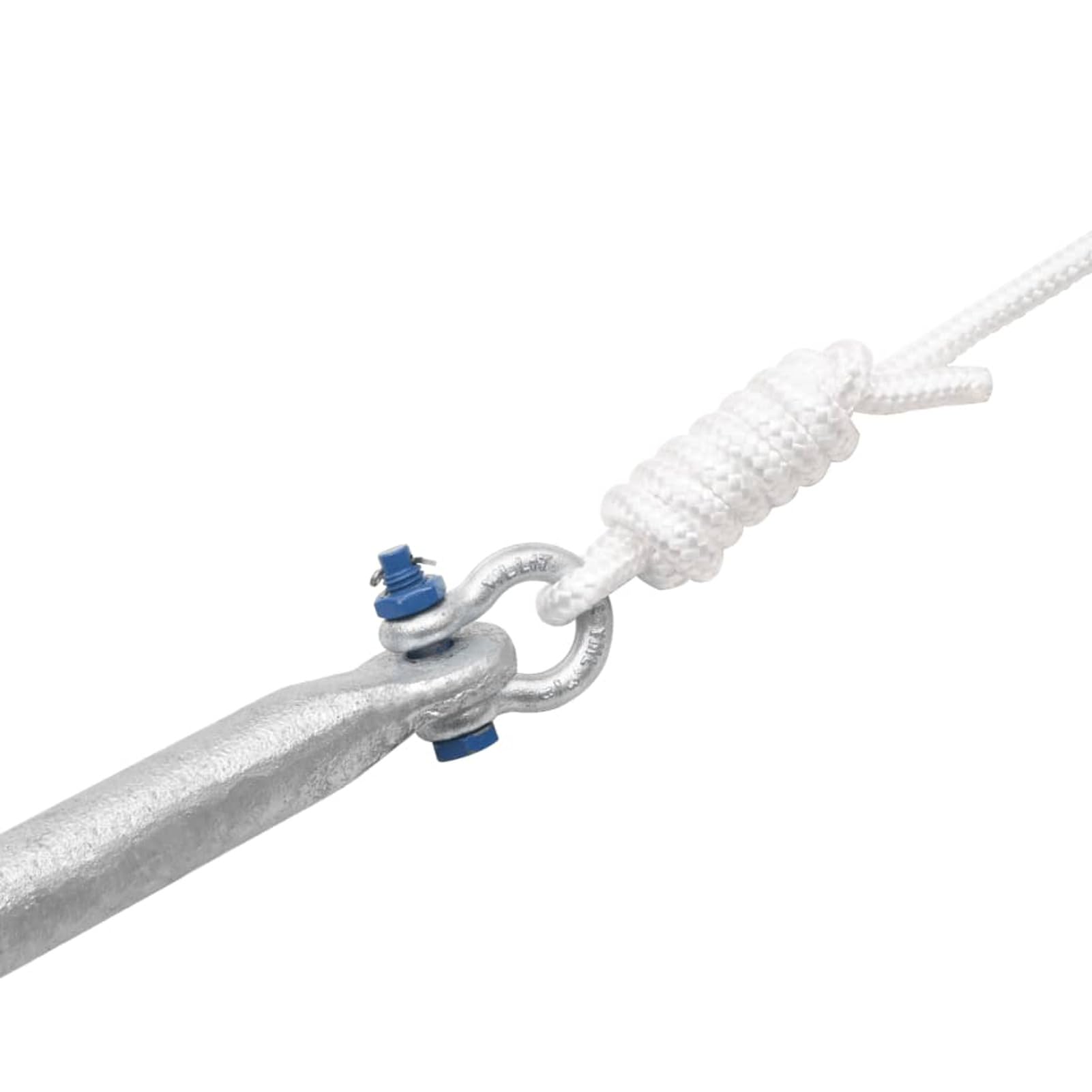 Gecheer Ancora Pieghevole con Corda Argento 10 kg in Ferro Malleabile,P94279