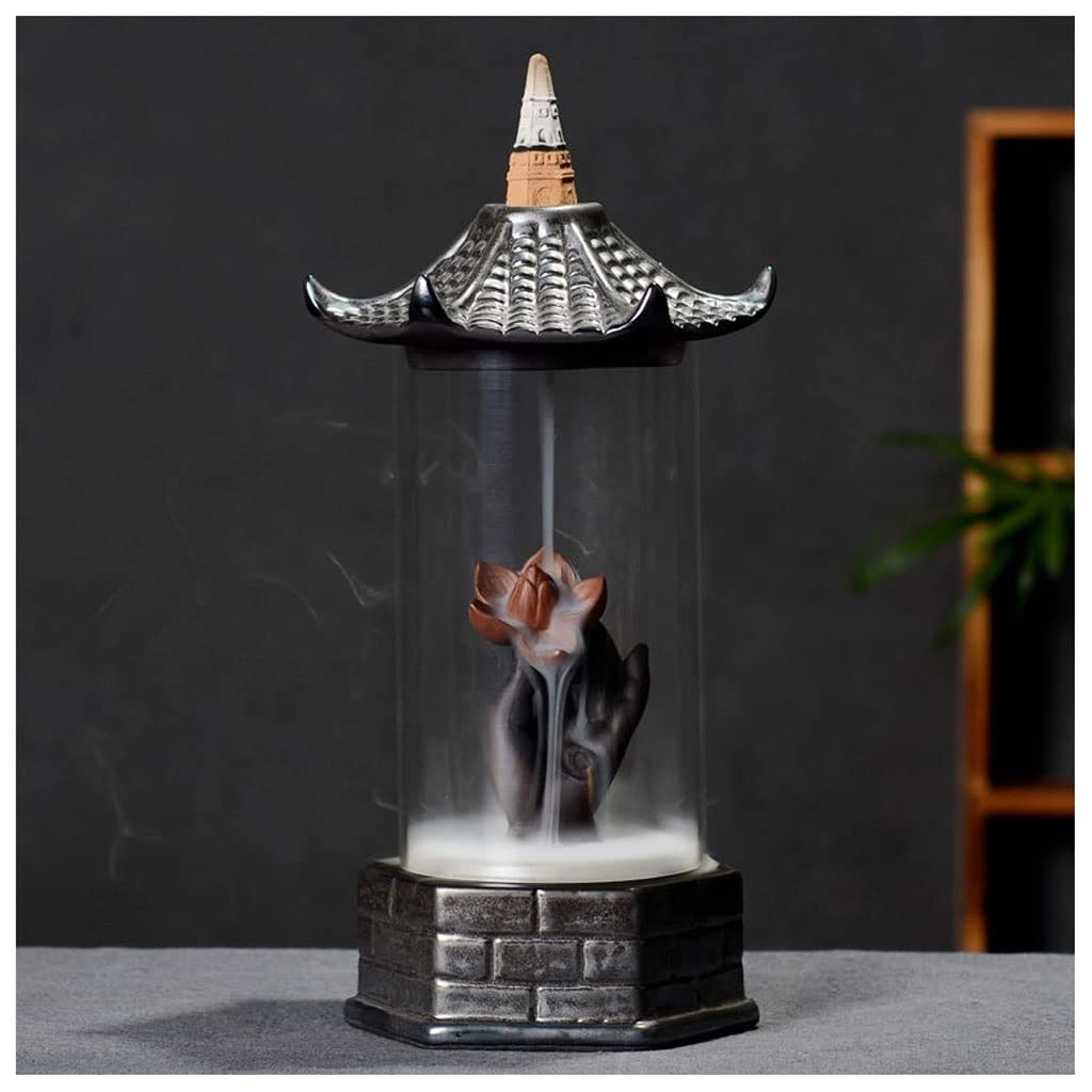 Incense Burner Backflow Incense Burner Handmade Ceramic Indoor Ornaments Decoration Waterfall Incense Burne