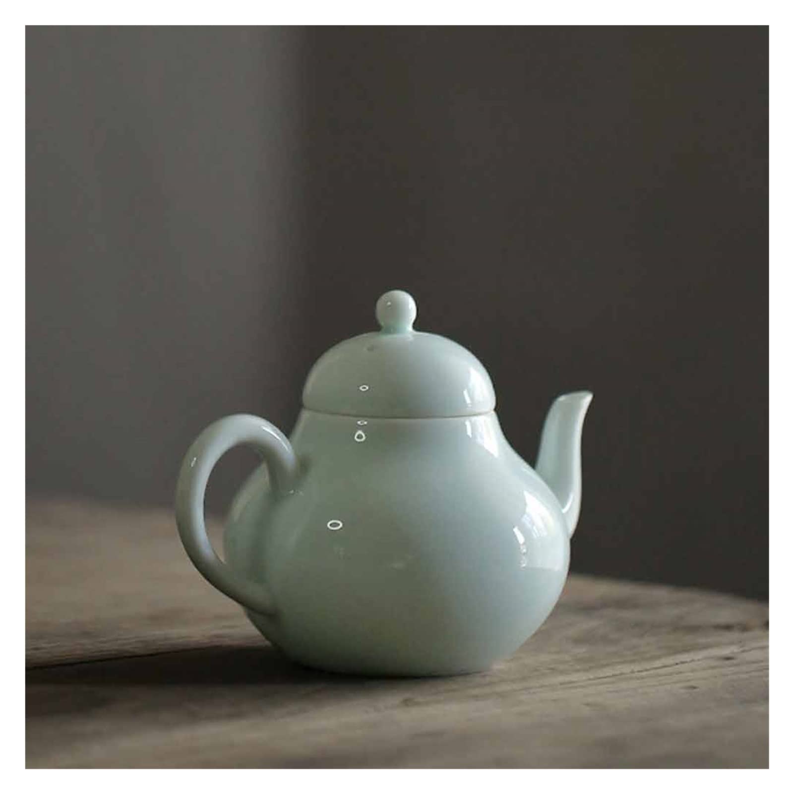 Nebelblaue Keramik-Teekanne, Master-Tasse, handgefertigt, blau-weißer Teekannenfilter, Haushaltsfilter, Kung-Fu-Tee-Set (weiß, 10 cm)