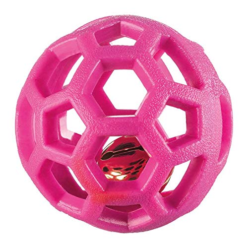 Acessório de Borracha para Cães Bola Sino Sanremo para Cães, Rosa e Azul