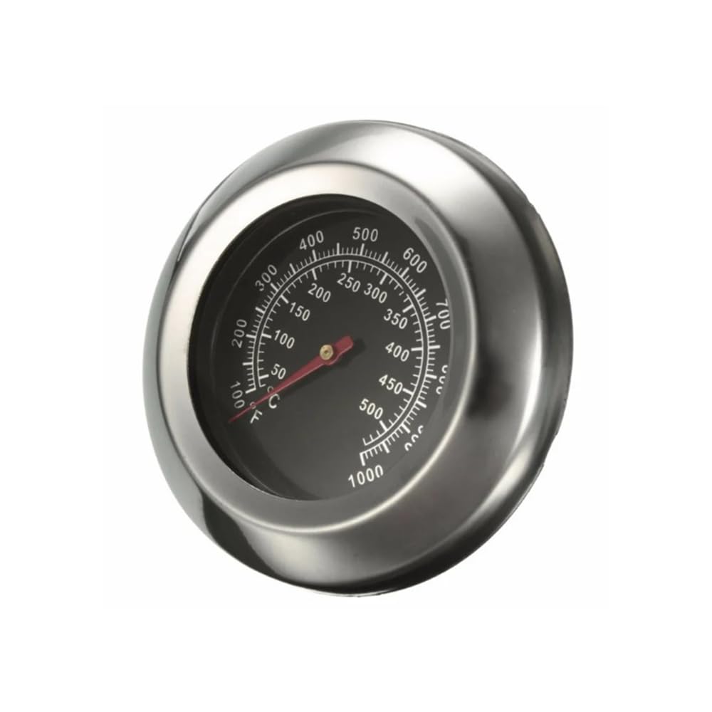 Termómetro para horno de 44 cm de diámetro, 5 anillas, 48 cm, hierro fundido, tapa de 46,5 cm de diámetro, 16 L, cuchara espumadera de 48 cm (set – 517)