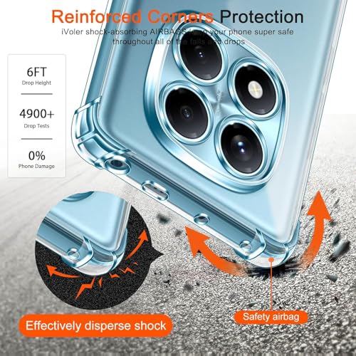 Image of BOXXO Flexible Back Cover for Mi Redmi Note 15 Pro Plus 5G | Back Cover Transparent Clear Shockproof Case Four Corner Protection | Slim Protective Mobile Phone Cover for Redmi Note 15 Pro Plus