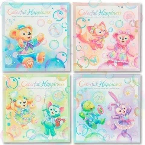 Amazon.co.jp: メモ 4個 ダッフィー＆フレンズ 20周年 カラフル