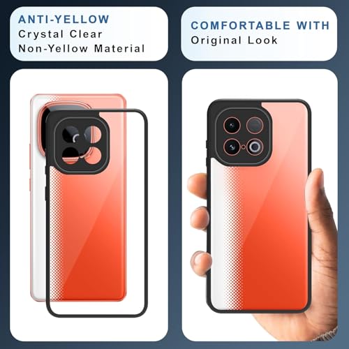 Image of KAPAVER Hybrid Back Cover Case Compatible with IQOO Z10 Turbo PRO 5G / IQOO Neo 10 (PC+TPU) (Black)
