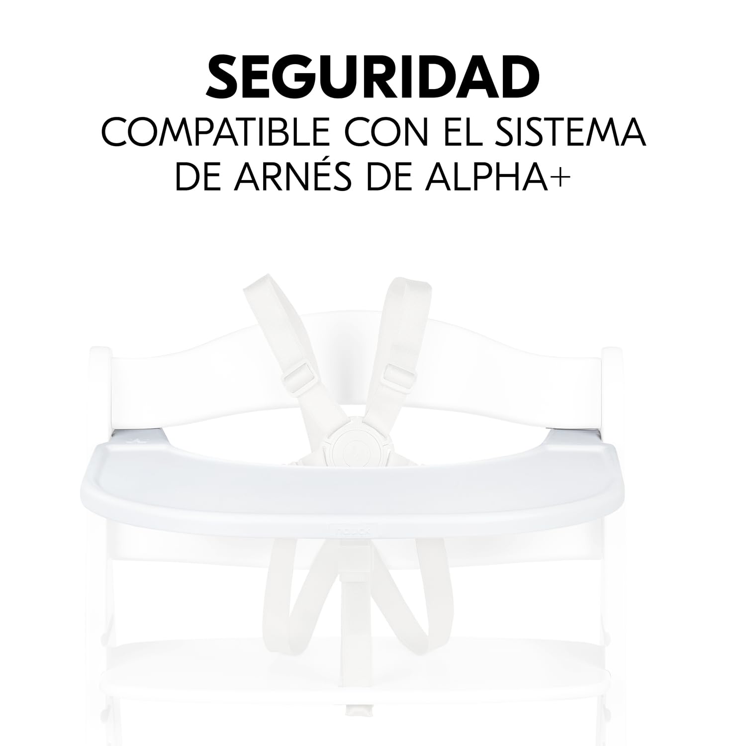 hauck Click Tray Bandeja para Trona Bebé Evolutiva Alpha Plus | Accesorio de Plástico Reciclado GRS para Tronas hauck - Instalación con un Clic sin Herramientas- Limpieza Fácil