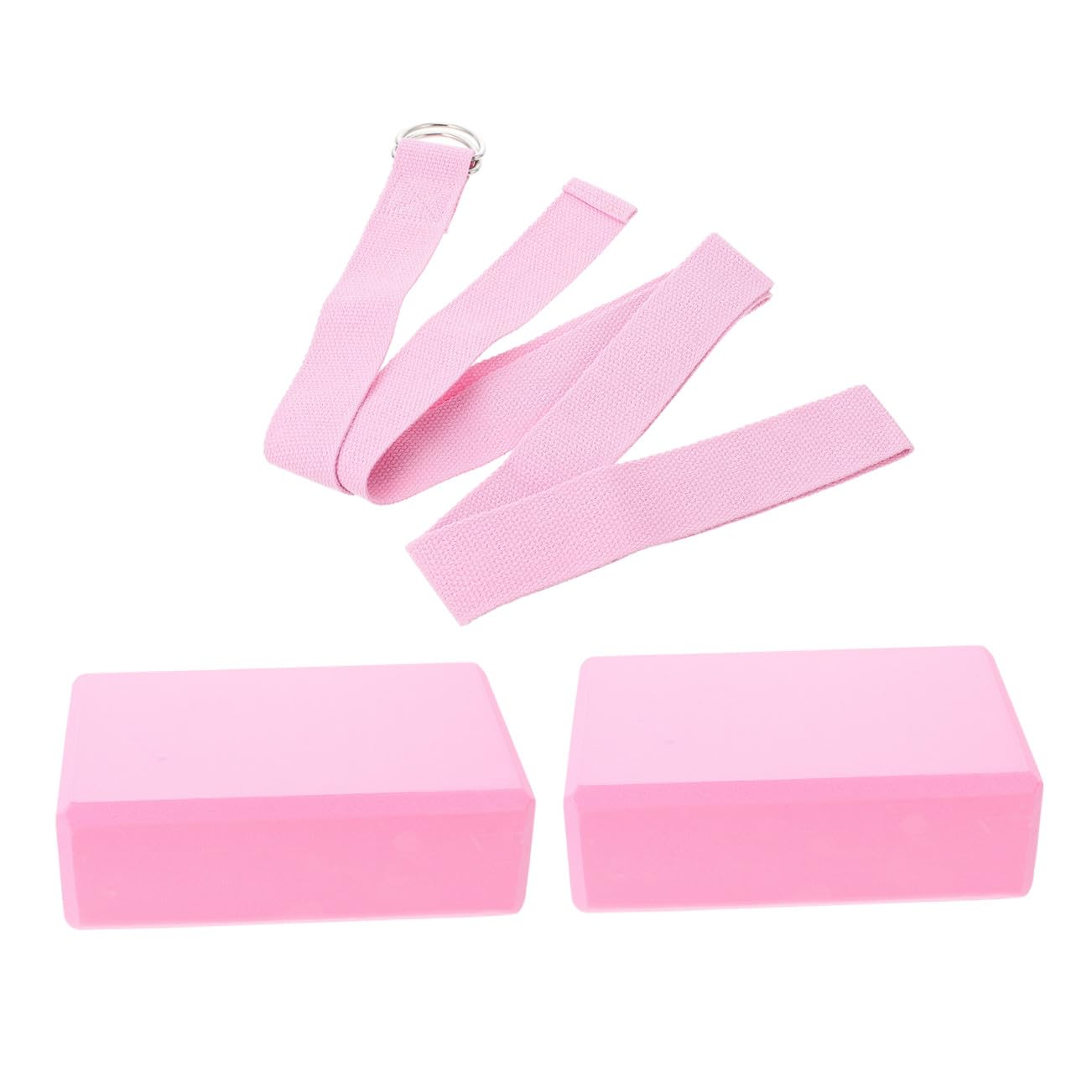 WOONEKY banda de de bloque de yoga material gimnasio gym yoga block accesorio de correa de pilates gimnasia equipo de para mujeres banda de ejercicios de Eva