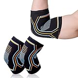 Hilloly Ellenbogen, 2 Stücke Ellenbogen Bandagen Fitness Atmungsaktiv Ellenbogen Bandagen Schmerzen Ellenbogen Bandage Ellbogenbandage Ellbogen Bandage Tennisarm Für Tennis Volleyball Kraftsport Golf