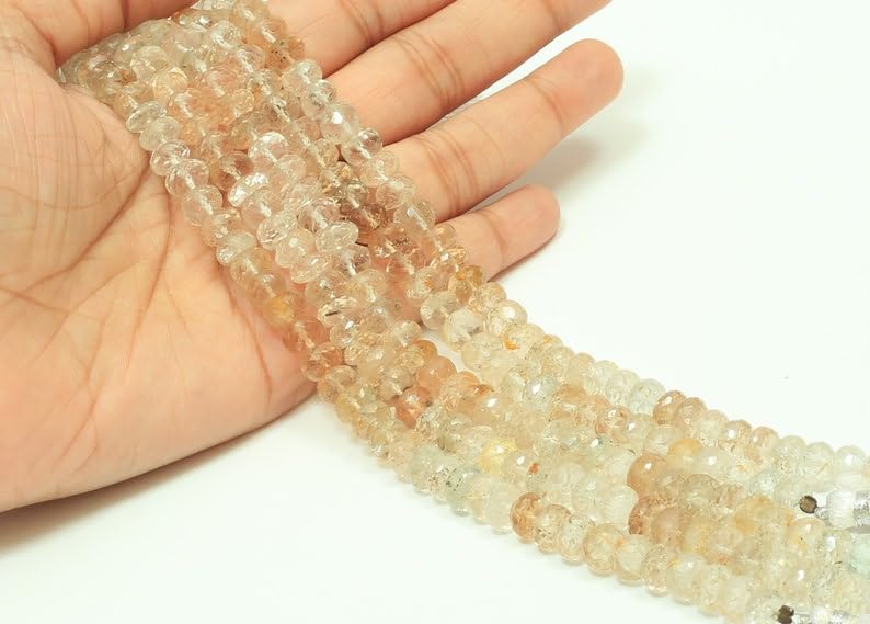 Perles en quartz topaze impériale pour fabriquer un cadeau personnalisé