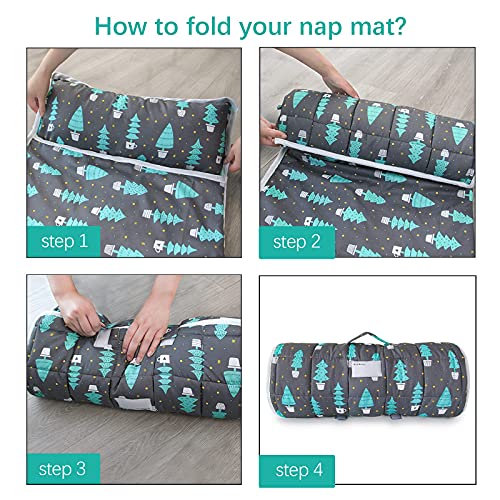 Image of Nap Mat, Toddler Nap Mat, Dark Woods, 50 inch x 21 inch