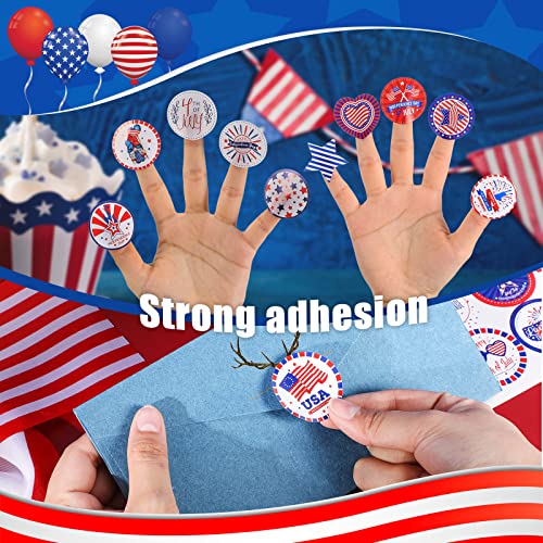 480 Pcs Assorted Usa Patriotic Stickers American Flag Stickers Adhesive Veterans Day Stickers Red White And Blue Decorations For 4Th Of July Independence Day Memorial Day Party Supplies, 40 Sheets #TOP3