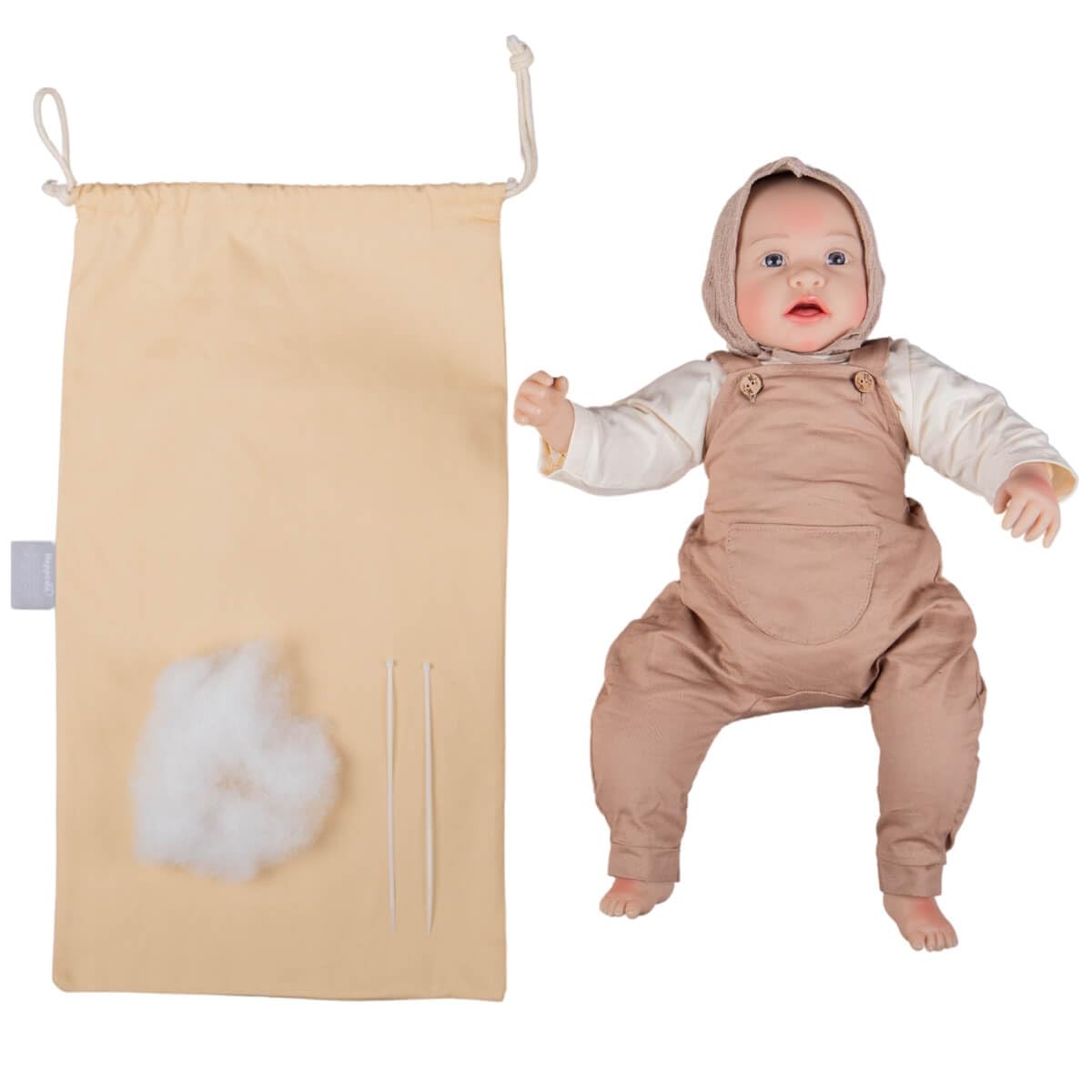 Hoppediz Demopuppe für Trageberatung und Stillberatung | Lebensechte Babypuppe