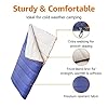 Amazon Basics 30°F Cool Weather Sleeping Bag for Adults, Warm and Comfortable, Compact Lightweight, 75" x 33", Blue #1