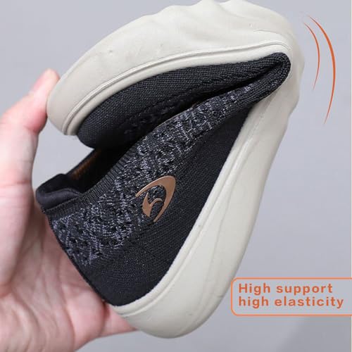 Women's Fabric Loafer Extra Wide Shoes Women Breathable Walking Shoe Nursing Shoes Women Comfortable Home Shoes Slip On Lightweight Breathable Woven Fabric with Soft Soles4