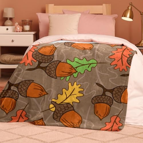 Couverture polaire pommes de pin anti-froid microfibre 150x200 - 8