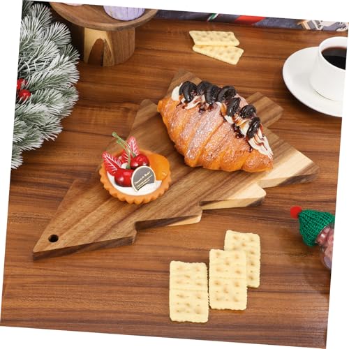 Planche à découper et servir en forme de sapin de Noël pour buffet festif - 5