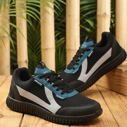 Image of Impakto Driftwave Men Running Shoes | Lightweight & Breathable Shoes for Gym, Training & Travel Cushioned Insole for Comfort | Wide Toe | Slip Resistance oustole for Ground Traction