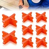 8 Pcs ABS Deck Spacer Tool, 4 Thicknesses Deck Board Spacers (1/16', 1/8', 3/16', 1/4') for Pressure Treated Lumber, Composite Decking, PVC & Hardwood Boards