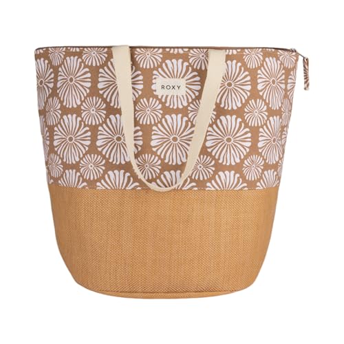 Image of Roxy Women's Beach Tote Bag | Travel | Vacation | Straw | Lightweight | Breathable, Waikiki Life - Portabella Tile