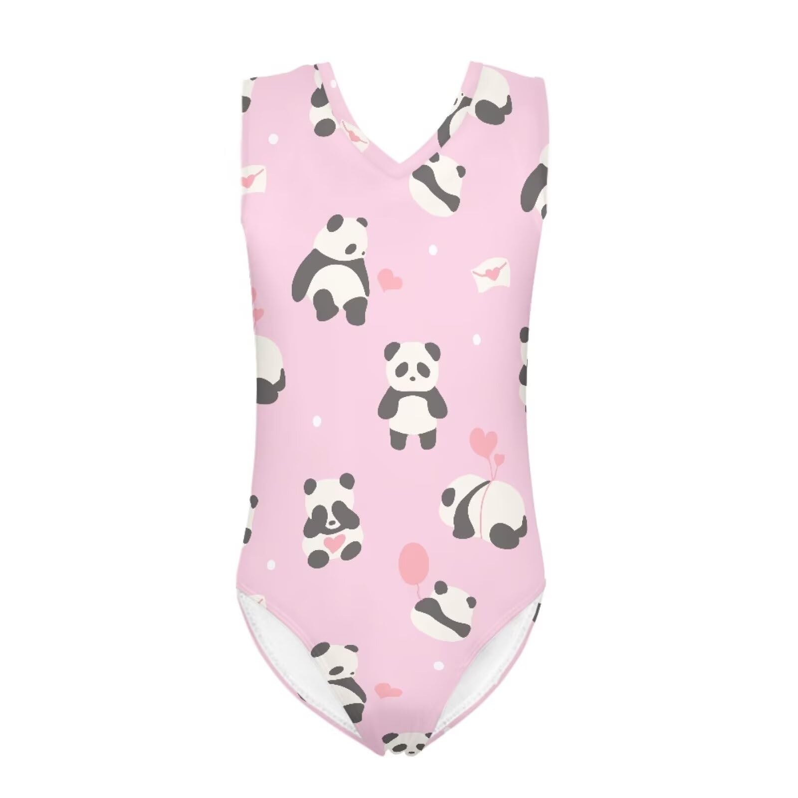 Cartoon Pattern Kids Girls Bathing Suits One Piece Swimsuit Soft &amp; Quick Dry, 5-14Years