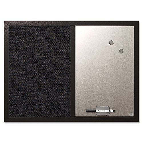 BI-Silque Dry-Erase Combination Board, 18'x24', Black (BVCMX04433168)