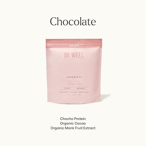 Vista 30 de Be Well by Kelly - Proteína en polvo a base de plantas de vainilla, vegana 0.71 oz de proteína 8G de fibra 0 carbohidratos netos