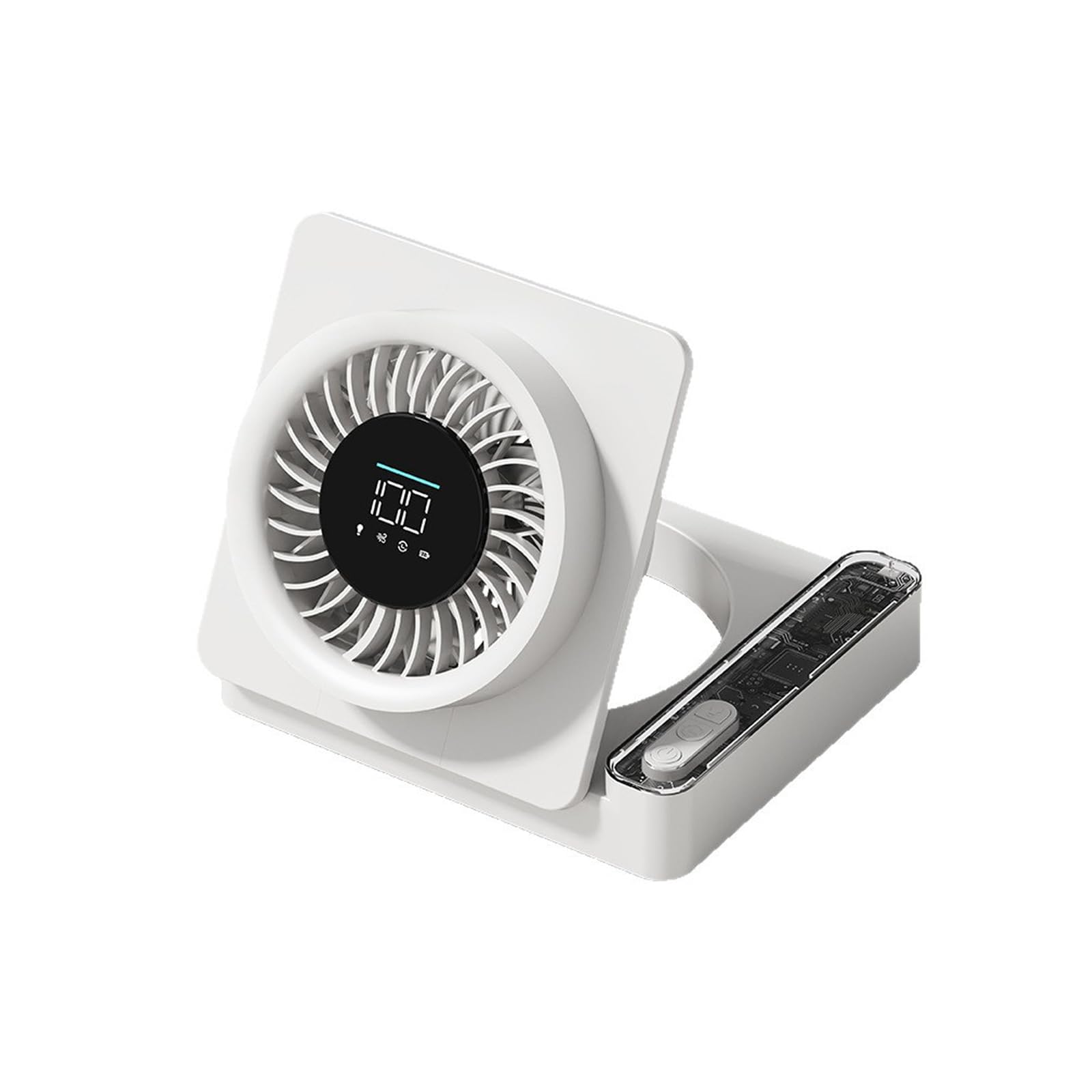 ERRORY Electric Table Fan with 2000mAh Battery Quiet Operations Laptop Cooling Fan Suitable for Indoor and Outdoor Use Modern Worktable