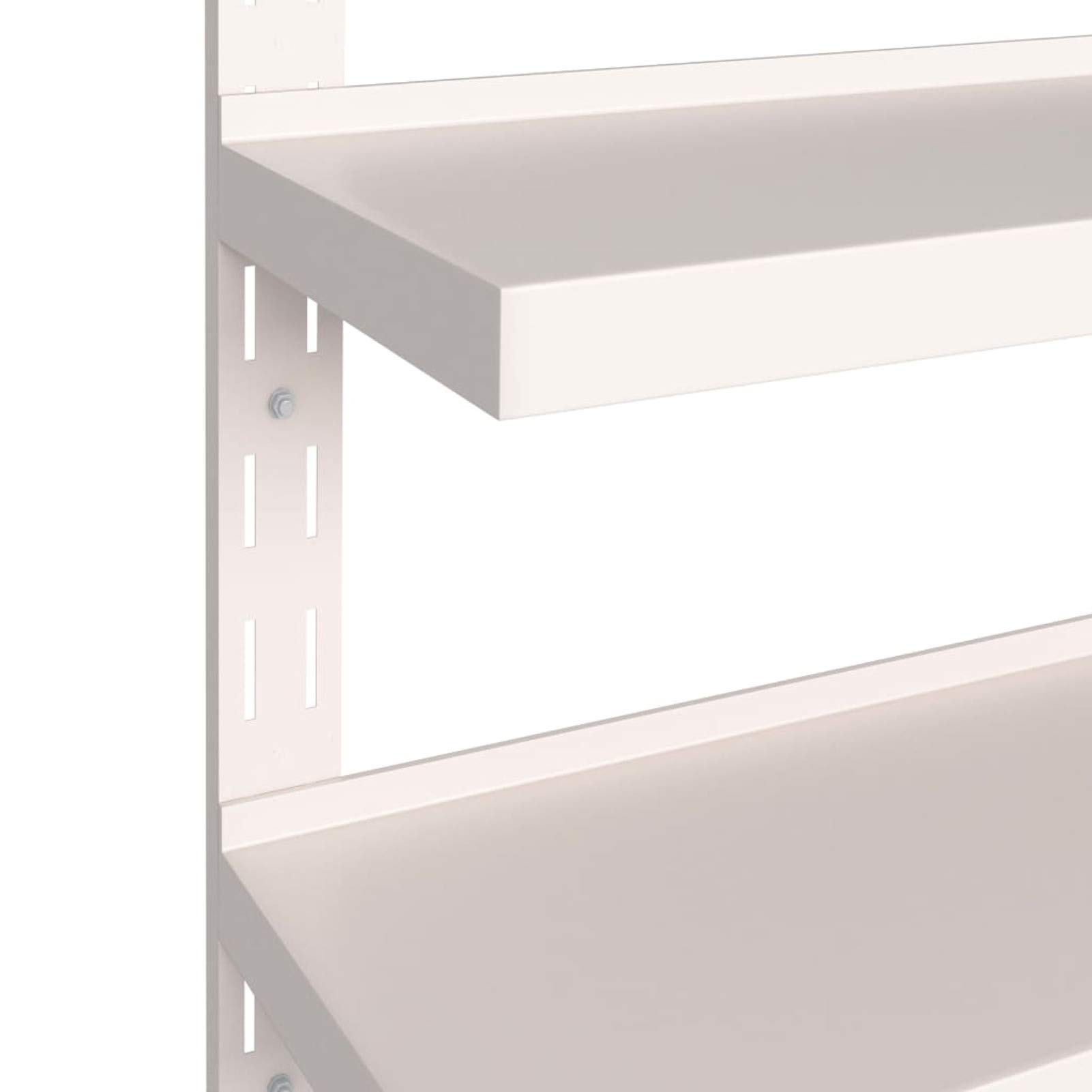 Homgoday Mensole Galleggianti a 2 Livelli 2 pz in Acciaio Inox 240x30 cm, Mensola da Muro, Mensole da Parete per Soggiorno, Ufficio, Camera da Letto, Bagno