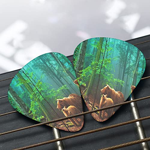 Wild Life Bear in Forest Lot de 12 médiators pour guitare basse électrique acoustique Motif animaux mignons - Les Beatles, Paul McCartney, John Lennon, RIngo Starr, George Harrison Wild Life Bear in Forest Lot de 12 médiators pour guitare basse électrique acoustique Motif animaux mignons – Image 8