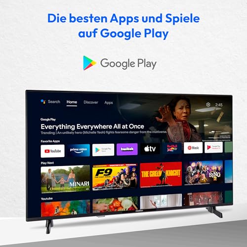 MEDION 108 cm (43 Zoll) Full HD Fernseher (Android TV, Smart TV, HDR, Prime Video, PVR, Bluetooth, MD 843100) – Bild 5