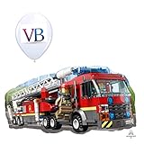 ValueBalloon Lego City Fire Truck 29” Balloon Birthday Party Decorations Supplies