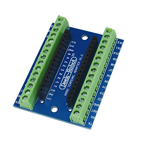 Aideepen 5pcs Nano V3.0 Expansion Board V3.0 Breakout Board Screw Terminal Adapter Shield Nano V3.0 AVR ATMEGA328P-AU Module - Image 5