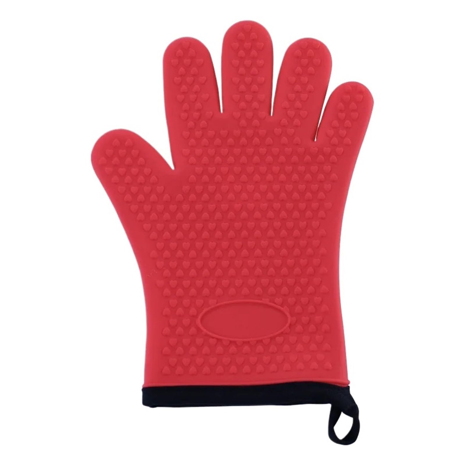 Oven Gloves Grilling Glove with Lanyard for Kitchen, BBQ, Baking, and Cooking Tasks for Your Kitchen(1Pcs Red)