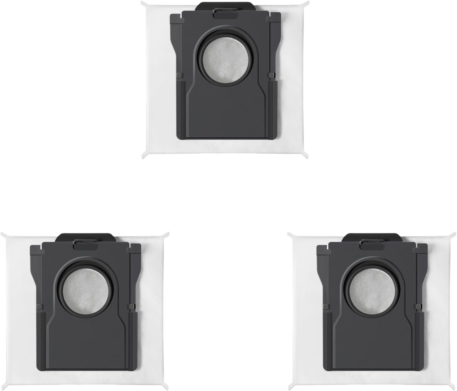 3 Pack Large Capacity Dust Bags Compatible with V50 Ultra Complete/Mobius 60/P50 Pro Ultra/P10 Pro Ultra/P10 Ultra/E40 Ultra with Self-Empty Station Fit for Advanced Cleaning