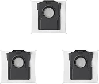 MOVA 3 Pack Large Capacity Dust Bags Compatible with V50 Ultra Complete/Mobius 60/P50 Pro Ultra/P10 Pro Ultra/E40 Ultra with Self-Empty Station Fit for Advanced Cleaning