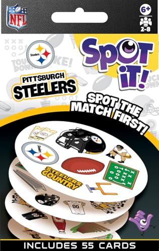 MasterPieces NFL Spot It! Pittsburgh Steelers Edition, Multi, One Size (41754), 84 months to 1200 months