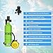 DIDEEP Scuba Tank, 1L Mini Scuba Tank, Support About 15-20 Minutes Underwater Breathing Portable, Reusable Lung Tank with High Pressure Hand Pump for Emergency Rescue Underwater Exploration, Green