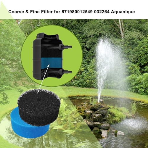 4 Pack de Almohadillas de Filtro para Estanque miniatura 2