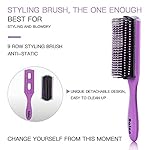 4Pcs Detangling Hair Brush Set for Women - Paddle Brush for Wet or Dry, No More Tangles for Straight, Long, Thick, Curly, and Natural Hair (Purple) - Image 3