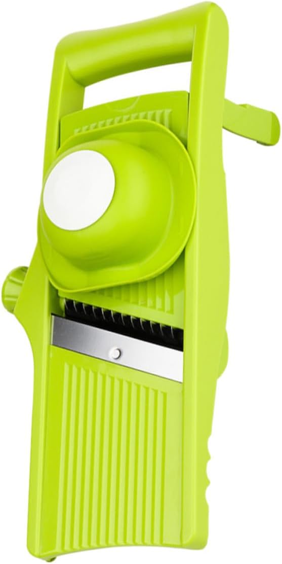 Beavorty Multifunctional Potato and Vegetable Slicer Mandoline with Ginger Grater Kitchen Tool Green for Food Preparation