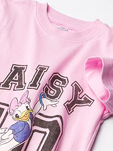 Disney Characters Daisy Duck Collegiate Girl's Solid Crew Tee2