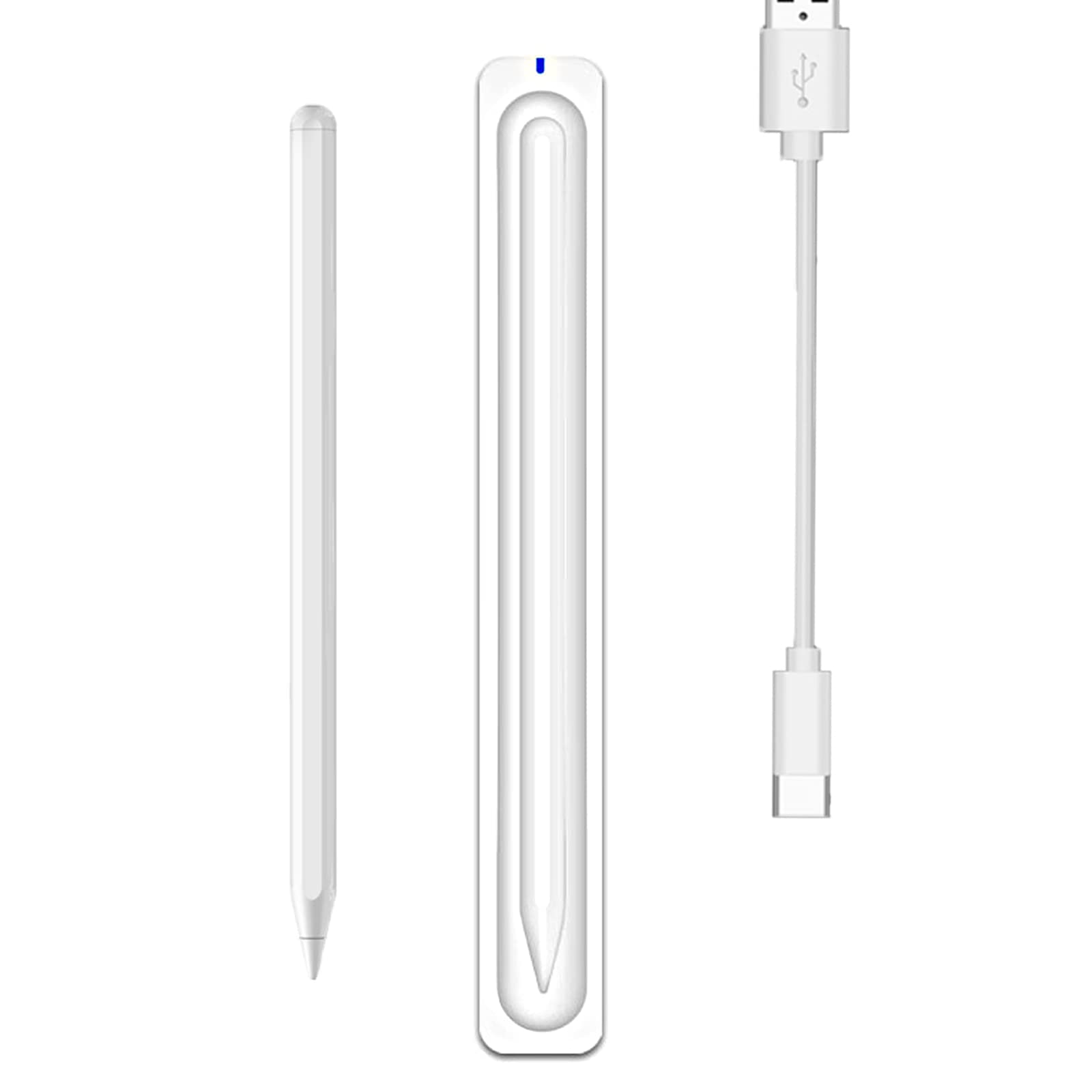 Excefore Effortlessly Charge Your Pencil 2nd Gen with Our Magnetic Wireless Charger Dock - LED Indicator Light, Anti-Slip Base, and USB Cable Included