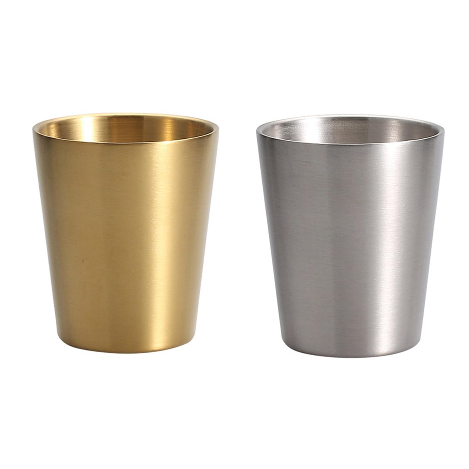Lot de 4 gobelets isolés à double paroi Gobelet en acier inoxydable pour l'extérieur Tasse à café empilable résistante à la chaleur Utilisation