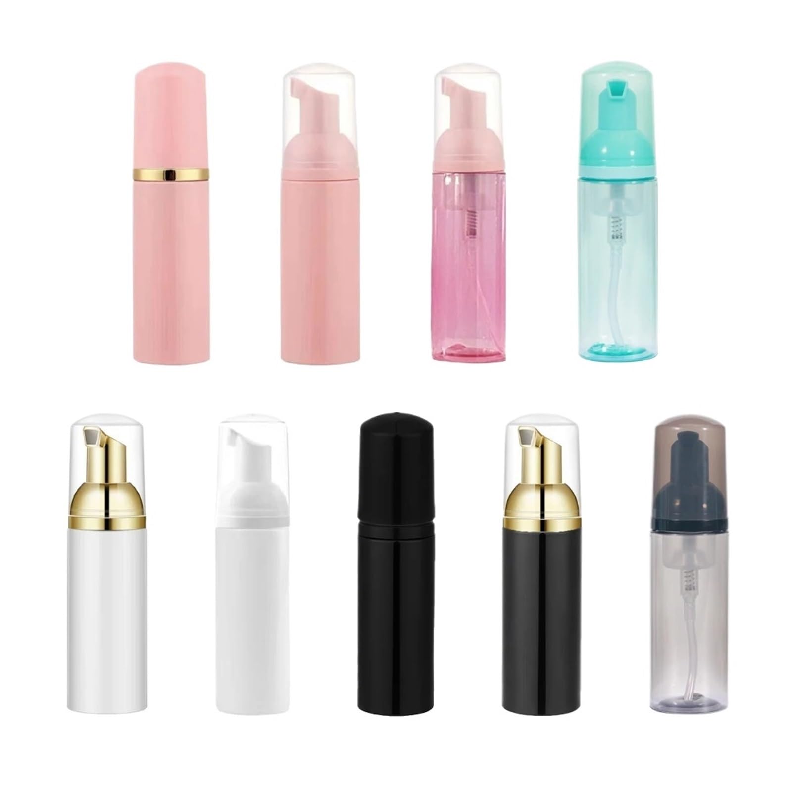 20 szt. 60 ml podróżne butelki z pompką piankową do dozownika płynów wielokrotnego użytku (20 szt.-P-P-T)