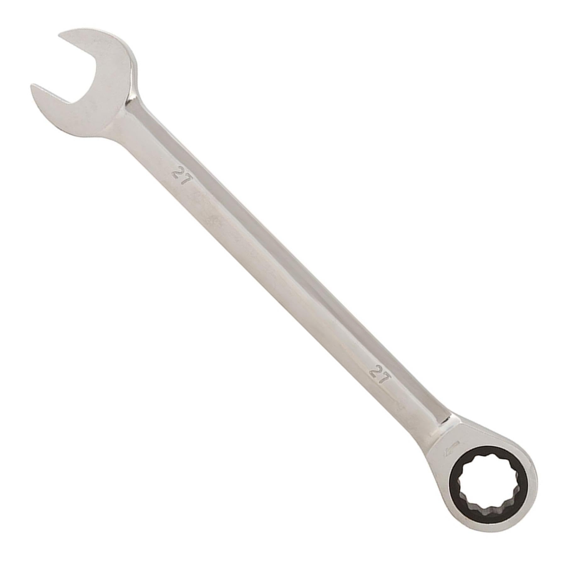Dapetz® Fixed Head Ratchet Spanner 27mm Professional Chrome Vanadium Steel Forged Combination Wrench Combination Spanner